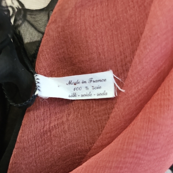 Ombre Sheer Silk Scarf - Picture 7 of 7